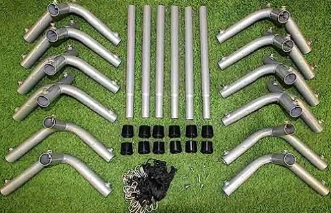 Cimarron Sports Outdoor Practice 70x12x12 1-1/2″ Complete Batting Cage Frames Black Stainless Steel