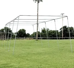 Cimarron Sports Outdoor Practice 70x14x12 1-1/2″ Batting Cage Frames Black Stainless Steel