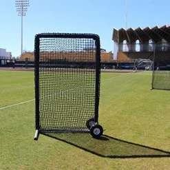 Cimarron Sports Outdoor Practice Premier Safety Net and Frame Black Stainless Steel