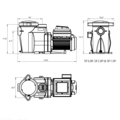 Circupool SmartFlo® Variable Speed Pool Pump 3.0 THP Multi
