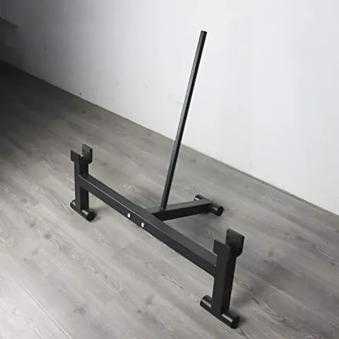 CKIDS Barbell Deadlift Bar Jack Double Grooved – Load/Unload Weight Plates, Olympic Bar for Deadlifts & Weight Training