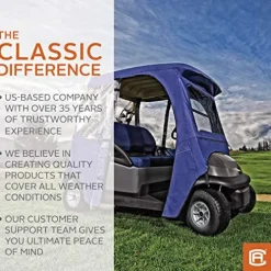 Classic Accessories Fairway Golf Cart Deluxe Enclosure Light Khaki