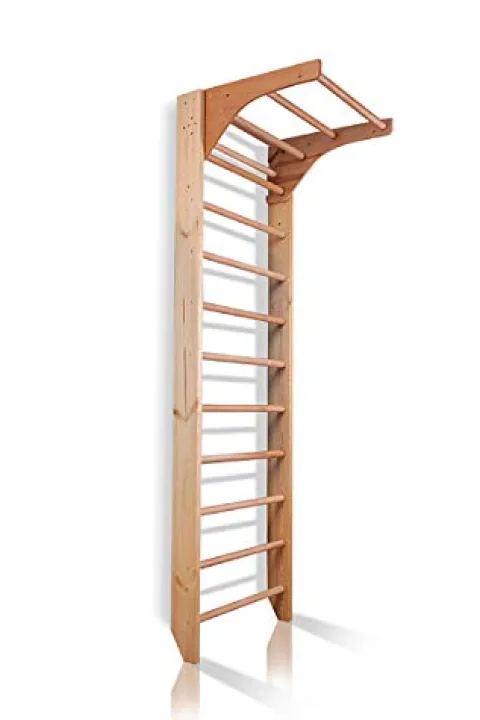 CleverWood Swedish Ladder Stall Bars Set for Physical Therapy & Gymnastics