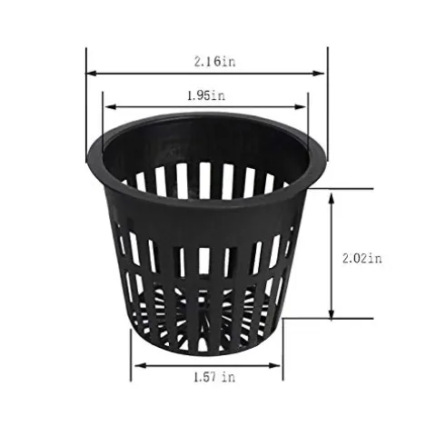 CLONE KING 2 Inch Net Slit Pots for Hydroponic Aeroponic Aquaponic Use Wide Lip (10000)