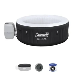 Coleman Inflatable Hot Tub Portable Outdoor Spa Black