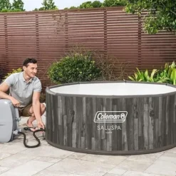 Coleman Napa AirJet Inflatable Hot Tub Spa 5-7 Person Brown