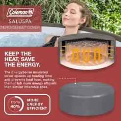 Coleman Napa AirJet Inflatable Hot Tub Spa 5-7 Person Brown