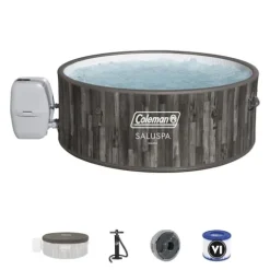 Coleman SaluSpa Sicily AirJet Hot Tub with 180 Soothing Jets Gray