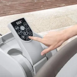 Coleman SaluSpa Sicily AirJet Hot Tub with 180 Soothing Jets Gray