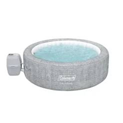 Coleman SaluSpa Sicily AirJet Inflatable Hot Tub Gray Wicker Print