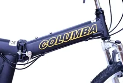 Columba Alloy Folding Bike 18 Speed Double Suspension Black 26 inch