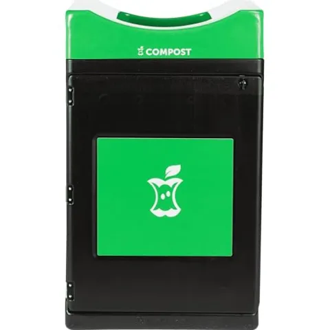 Commercial Zone Products Avante™ Series Black Compost Container 55-Gallon Square