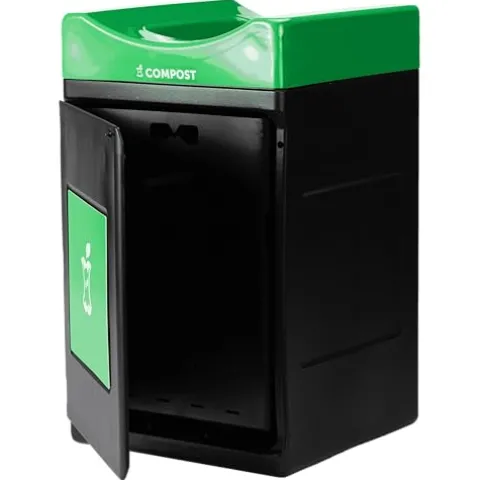Commercial Zone Products Avante™ Series Black Compost Container 55-Gallon Square