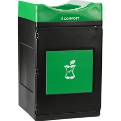 Commercial Zone Products Avante™ Series Black Compost Container 55-Gallon Square