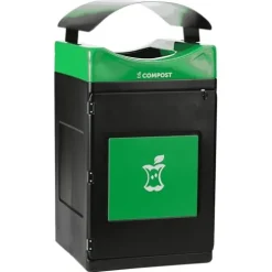 Commercial Zone Products Avante™ Series 55-Gallon Black Compost Container