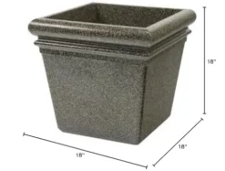 Commercial Zone StoneTec Series Square Planter Box Aspen