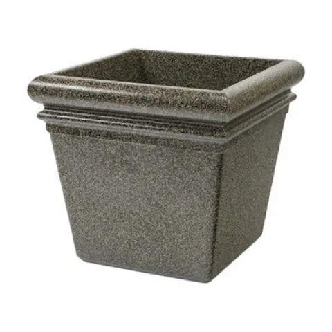 Commercial Zone StoneTec Series Square Planter Box Aspen
