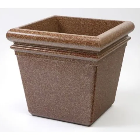 Commercial Zone StoneTec Series Square Planter Box Aspen