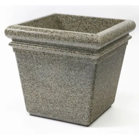 Commercial Zone StoneTec Series Square Planter Box Aspen