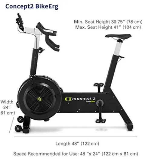 Concept2 BikeErg 2900 Stationary Exercise Bike Black