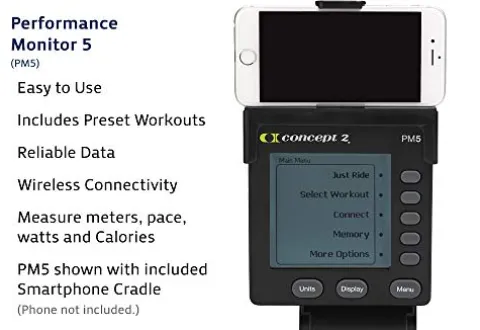 Concept2 BikeErg 2900 Stationary Exercise Bike Black