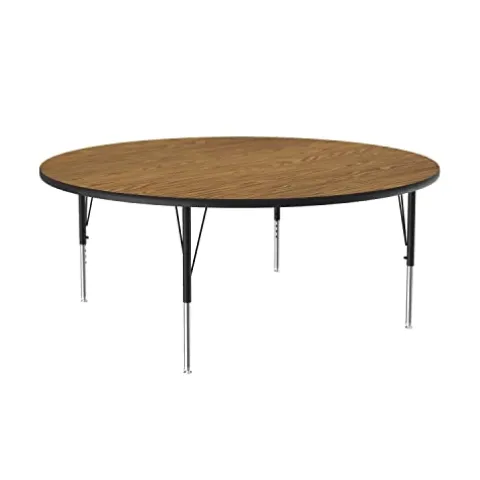 Correll High Pressure Top Activity Table A60-RND-06 Medium Oak