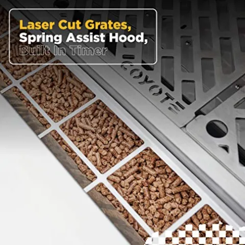 COYOTE OUTDOOR LIVING 36″ Built-in Pellet Grill Stainless