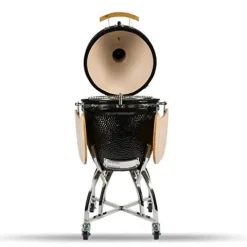 COYOTE OUTDOOR LIVING Coyote Asado Freestanding Ceramic Cooker Smoker and Grill Black