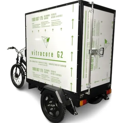 Cozytrikes Electric Box Cargo Bike Black
