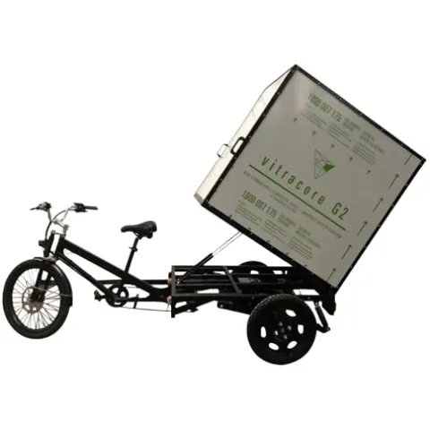Cozytrikes Electric Box Cargo Bike Black