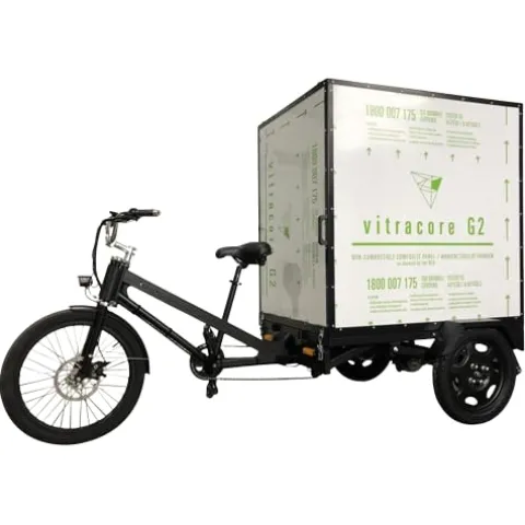 Cozytrikes Electric Box Cargo Bike Black