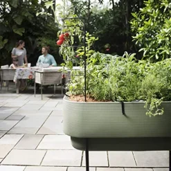 Crescent Garden Nest Indoor/Outdoor Raised Garden-Bed Planter Box 22-Inch x 44-Inch Olive