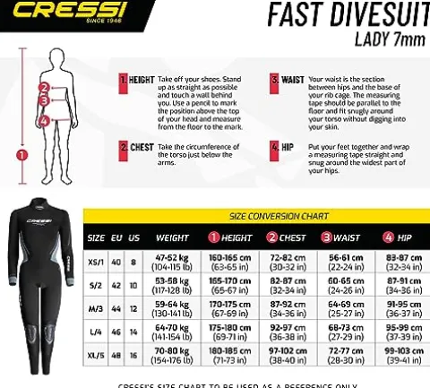 Cressi Fast 7 mm Black/Grey