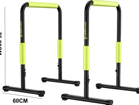 CSDM.AI Portable Dip Station Fitness Parallel Bar Workout Pull Up Dip Stand
