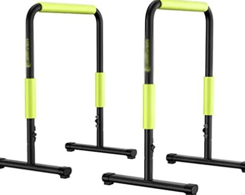 CSDM.AI Portable Dip Station Fitness Parallel Bar Workout Pull Up Dip Stand