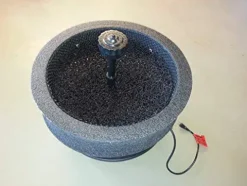 Custom Pro 6000 Floating Pond Fountain Aerator with Multi-Tier Nozzle, 108 LED Spotlight, 24″ Float, 25′ Power Cord Multicolor