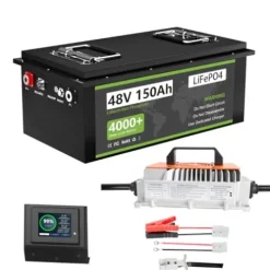 Cxeny 51.2V 150Ah LiFePO4 Golf Cart Battery with 18A Charger & Mobile App