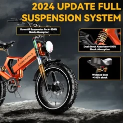 Cybervelo EK6 Max Pro Electric Bike Orange