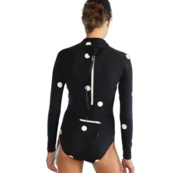 Cynthia Rowley Cruz Wetsuit Black and White Large
