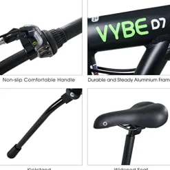 Dahon VYBE D7 Folding Bike Lightweight Aluminum Frame 7-Speed 20” Black