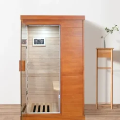 Daleyzay 1 Person Mini Far Infrared Sauna Natural