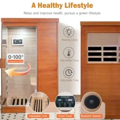 Daleyzay 1 Person Mini Far Infrared Sauna Natural
