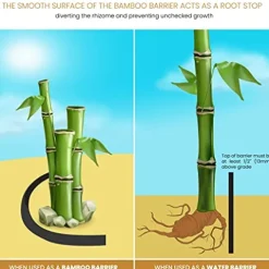 DeepRoot WB 36/60-300 Water/Bamboo Barrier Roll 36” x 300’ 60 Mil Black