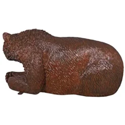 Design Toscano Brawny Grizzly Bear Bench Sculpture Black