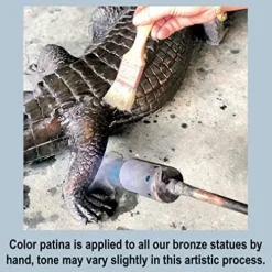 Design Toscano Brittany with a Basket Little Girl Cast Bronze Garden Statue Two Tone Bronze & Verdigris