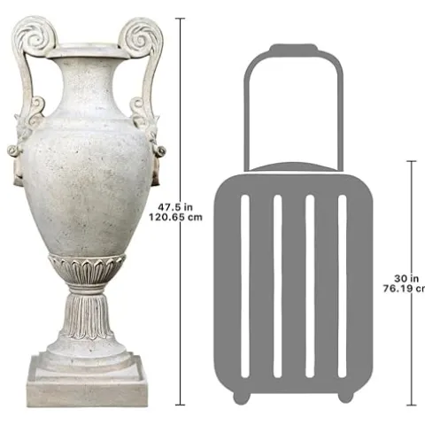 Design Toscano Chateau de Fontainebleau Architectural Garden Urn Roman Stone