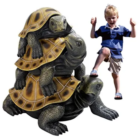 Design Toscano Giant Threes a Crowd Turtle Statue Giant