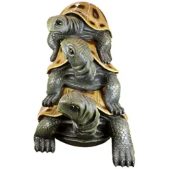 Design Toscano Giant Threes a Crowd Turtle Statue Giant