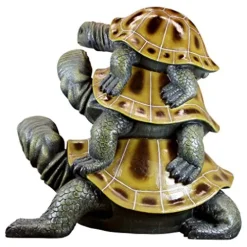 Design Toscano Giant Threes a Crowd Turtle Statue Giant
