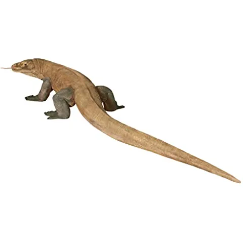 Design Toscano Grand-Scale Wildlife Komodo Dragon Statue Full Color